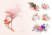 Flamingo - tropical constructor, a Decorative Illustration by Gluiki (Thumbnail 4 of 11)