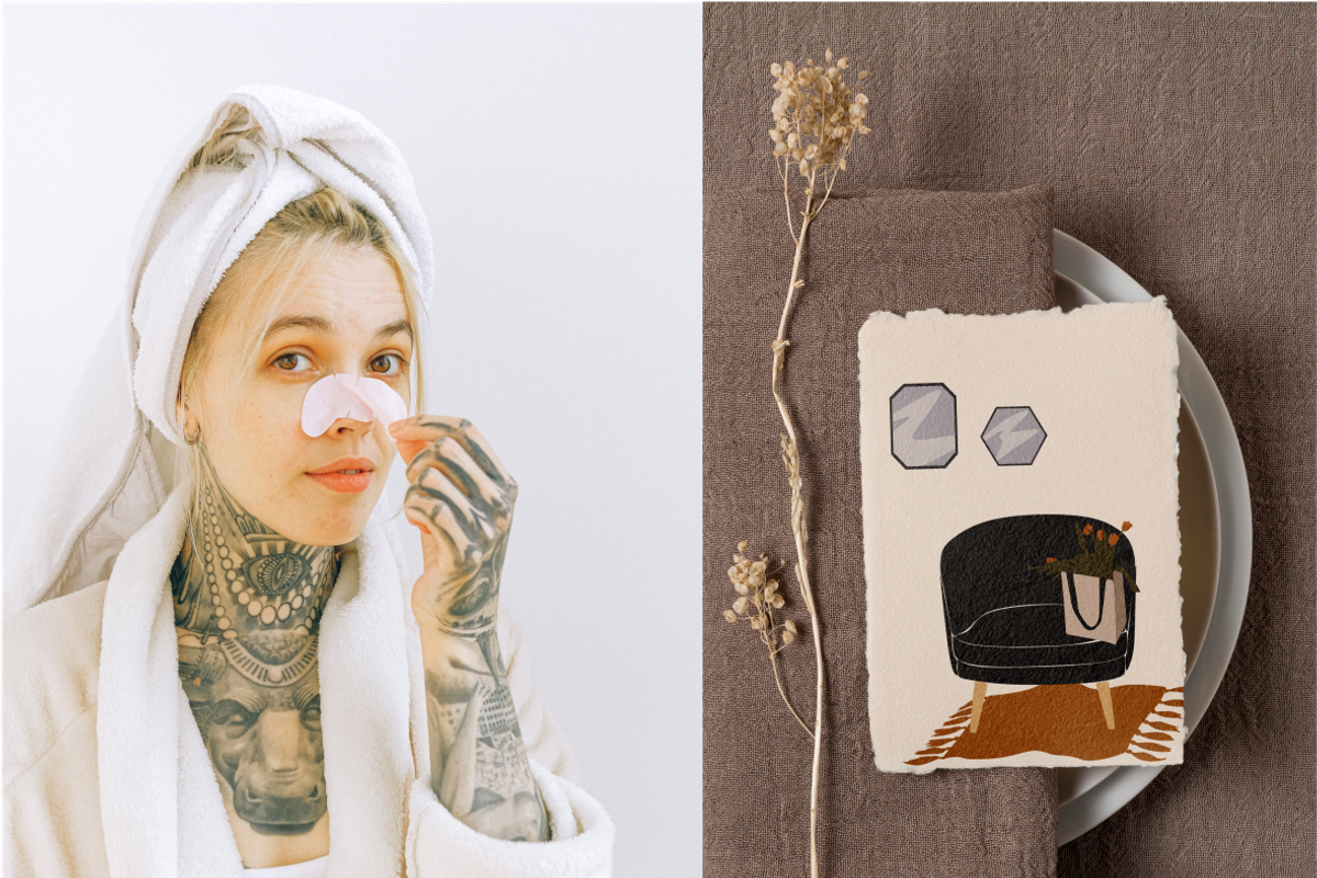 Woman in the house, spa day, an Illustration by Yana_mide (Photo 7 of 10)