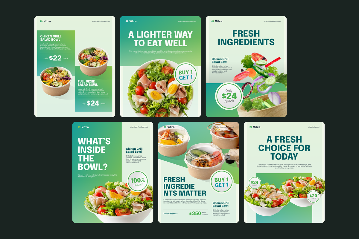 Vitra - Food Promotion Social Media, a Social Media Template by SLAB! Design (Photo 4 of 8)