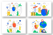10 Solo Travel Vector Illustration, a Person Illustration by denayunebgt (Thumbnail 3 of 4)
