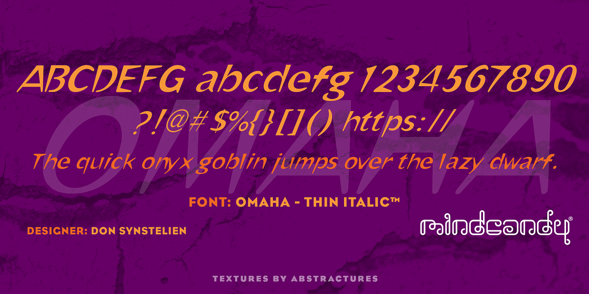 Omaha™, a Sans Serif Font by MINDCANDY (Photo 4 of 6)