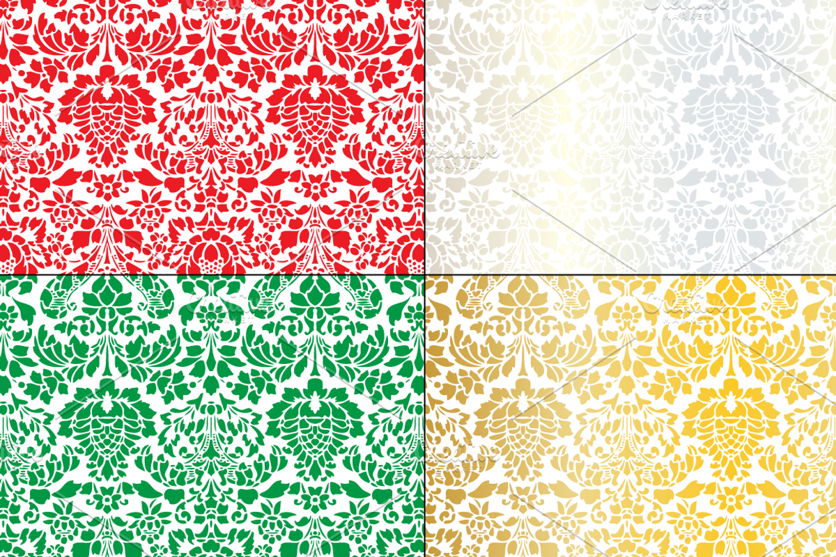Seamless Christmas Patterns preview 6