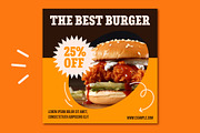 Fast Food Social Media Post, a Templates & Theme by studiogstock (Thumbnail 4 of 4)