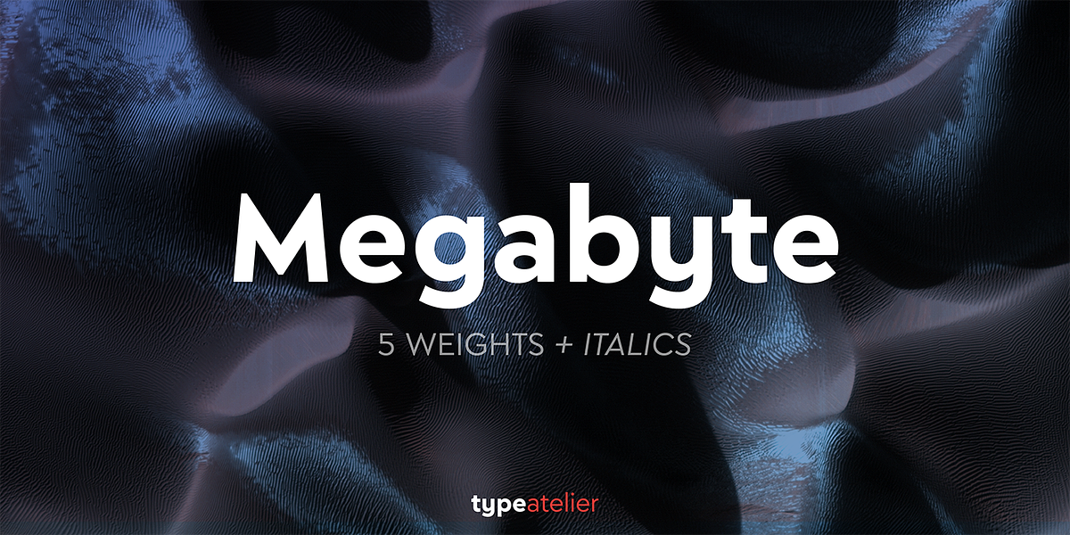 Megabyte, a Sans Serif Font by Type Atelier (Photo 1 of 8)