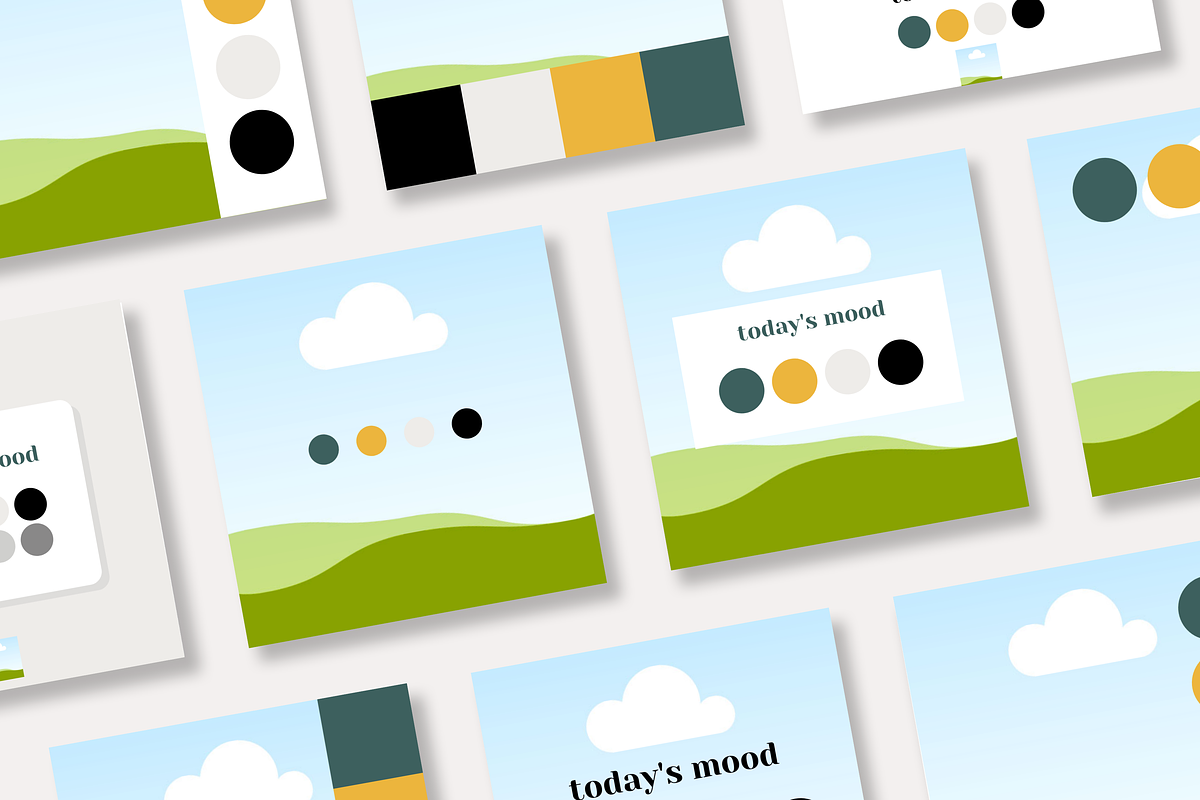 Color Palette Post CANVA Template