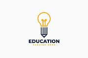 Bulb Education Logo Template, a Branding & Logo Template by Zeer Graphic (Thumbnail 1 of 2)