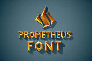 3D Font Set. Gold, wood, silver