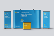Exhibition Stand Mockup Set, an Advertising Mockup by Xtrahive (Thumbnail 2 of 5)