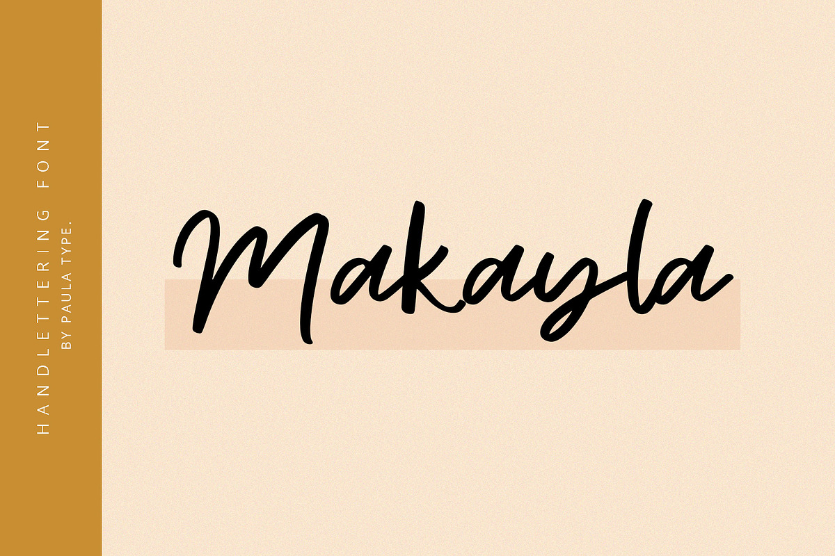 Makayla | Handwritten Font, a Script Font by Artstudio (Photo 1 of 5)