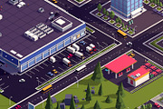 Cartoon Low Poly Town City Pack, an Environmental 3D Model by Anton Moek (Thumbnail 6 of 11)
