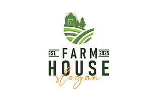 modern farm logo design with simple, a Branding & Logo Template by Maylianaw28