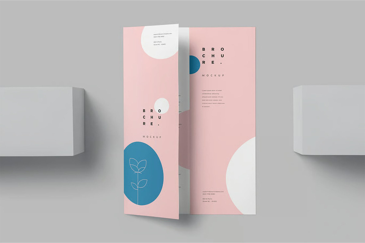 A4 Gate Fold Brochure Mockup, an Advertising Mockup by megostudi0 (Photo 2 of 2)