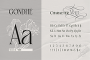 Gondhe - Elegant Serif with Swashes, a Serif Font by Burntilldead (Thumbnail 2 of 12)