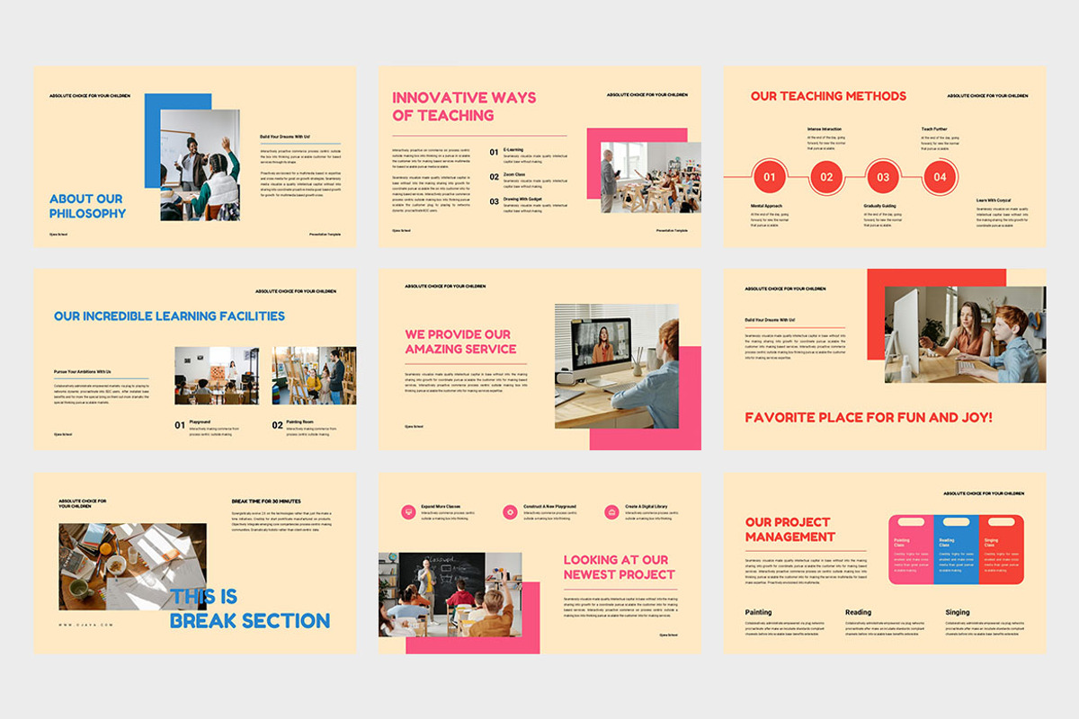 Ojava : School Powerpoint, a Presentation Template by Punkl Camp (Photo 2 of 9)