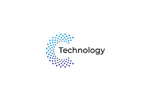 Letter C Tech Logo