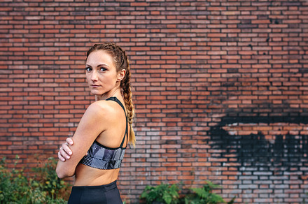Sportswoman with boxer braids posing, a Sports & Recreation Photo by davidpereiras