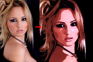 Vector Painting Effect Photoshop Act