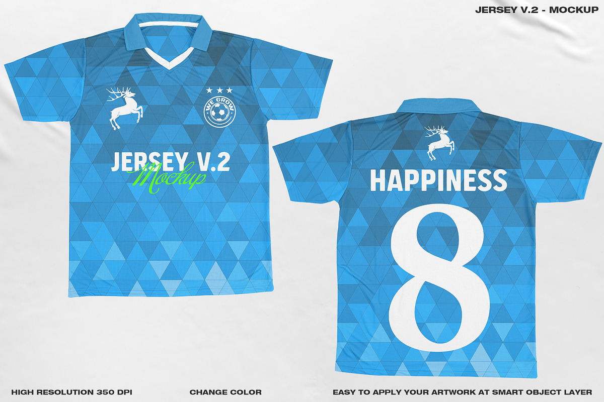 Jersey V.2 - Mockup, a Shirt Mockup by DaldSgh (Photo 3 of 14)