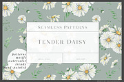 Daisy Patterns for fabric, a Pattern Graphic by Olga Koelsch (Thumbnail 1 of 15)