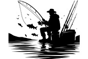 Fishing Vector Scene Bundle, an Object Graphic by jahid234 (Thumbnail 4 of 13)
