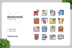Bookmark Colored Icons, an Icon by Upnowgraphic