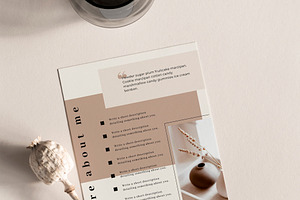 Media Kit Canva Template DAHLIA