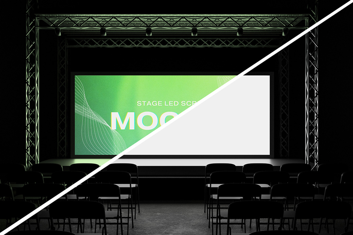 Stage LED Mockup, an Advertising Mockup by Izdihaar_Studio (Photo 2 of 2)