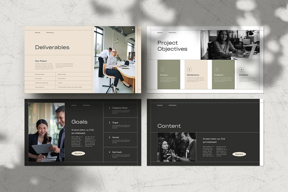 Brand Proposal Template, a Presentation Template by White Graphic (Photo 4 of 7)