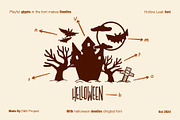 Hollow Leak Font and Dingbat, a Sans Serif Font by D&K Project (Thumbnail 5 of 11)