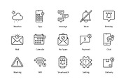 Notifications icons, an Icon by Vector Squad (Thumbnail 3 of 5)