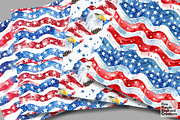 4th of July Watercolor Independence, a Pattern Graphic by Fine Purple Elephant (Thumbnail 4 of 5)