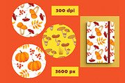 Fall Mushrooms Clipart and Patterns, a Pattern Graphic by Lagmar Design (Thumbnail 5 of 14)