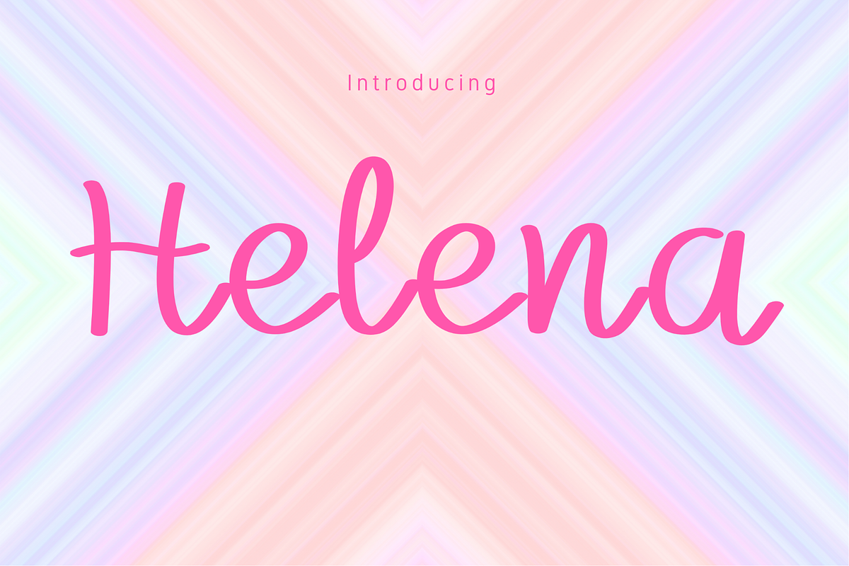 Helena Font, a Sans Serif Font by Cutie_Kate_Studio (Photo 1 of 11)
