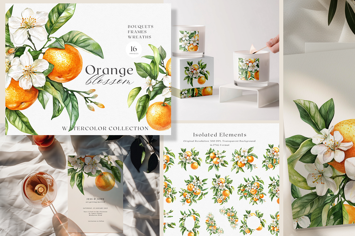 BUNDLE Watercolor Fruit and Flora, a Decorative Illustration by ThaismotaCreativeCo (Photo 2 of 14)
