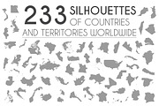 233 Silhouettes of Countries, an Education Illustration by asantosg (Thumbnail 1 of 26)