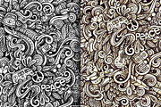 Hippie Graphic Doodles Patterns, a Pattern Graphic by BALABOLKA (Thumbnail 3 of 6)
