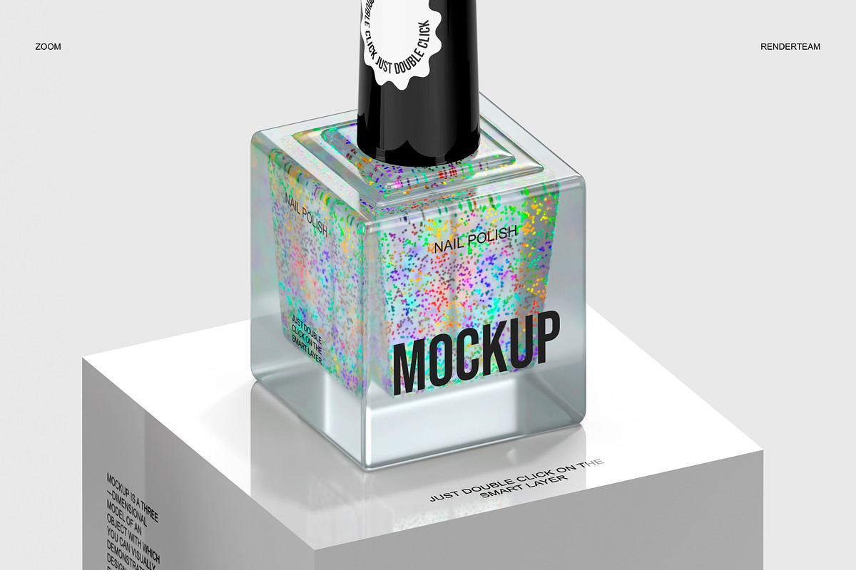 Nail Polish Mockup Set, a Cups & Container Mockup by Renderteam (Photo 6 of 8)