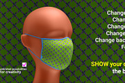Facial mask MOCK-UP, a Mask Mockup by Digithings (Thumbnail 3 of 7)
