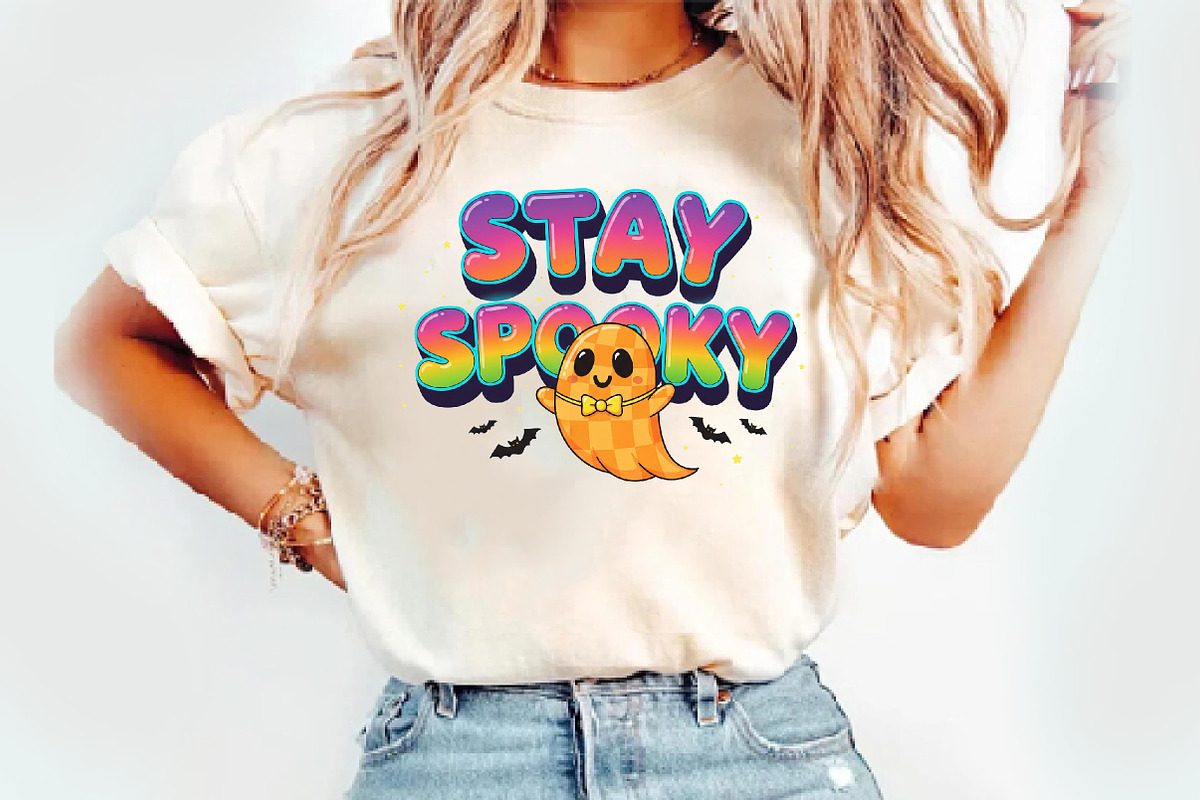 Stay Spooky Ghost PNG, an Illustration by Watercolor design (Photo 2 of 3)
