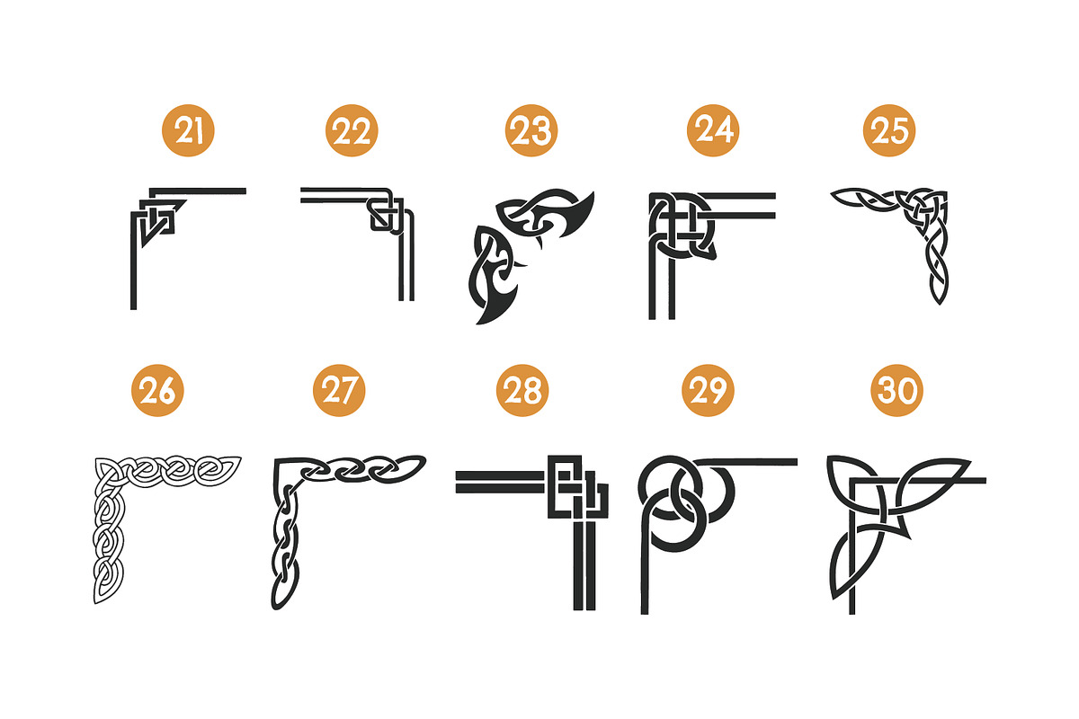 100 Viking pattern Stamp Brush, a Brush Add-On by vectstudio (Photo 8 of 11)