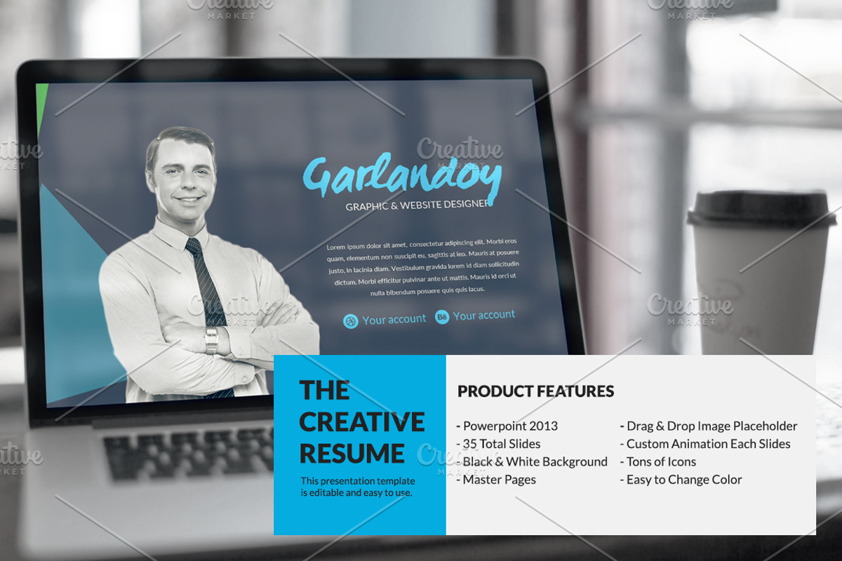 The Creative Resume Presentation, a Presentation Template by Birka Studio (Photo 2 of 4)