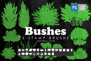 Bushes Grass Photoshop Stamp Brushes