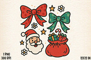Santa Christmas Coquette Png, an Illustration by Designworld (Thumbnail 1 of 5)