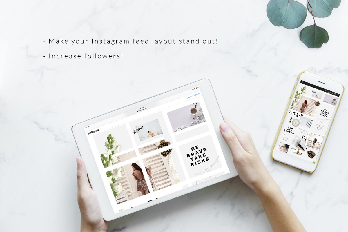 Instagram PUZZLE template - Natural, a Social Media Template by CreativeFolks (Photo 3 of 5)