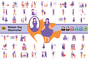 Women’s Day Illustration Pack, an Illustration by Vector Portal (Thumbnail 1 of 5)
