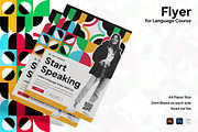 Language Course Flyer, a Flyer Template by Esensifiksi.studio (Thumbnail 1 of 3)