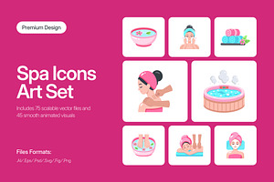120 Spa & Wellness Bundle Icons, an Emoji Icon by Prosymbols