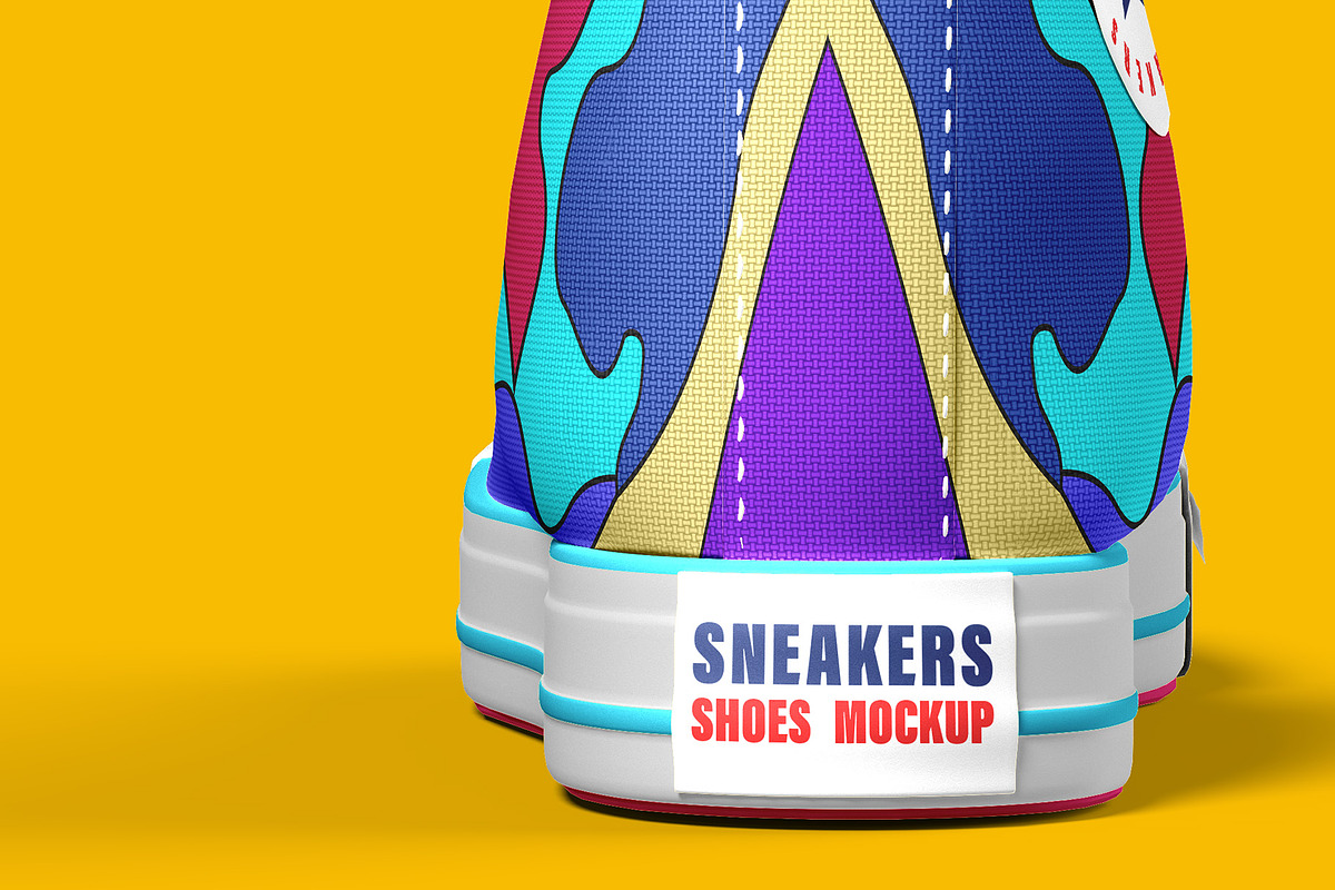 Sneakers Shoes Mockup - 9 views, a Packaging Mockup by Illusiongraphic (Photo 21 of 28)
