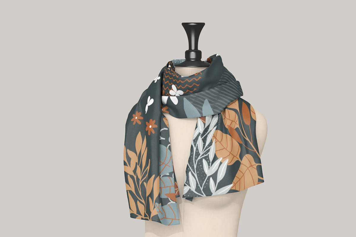 Scarf Mockup, a Hat Mockup by graphicsauce (Photo 2 of 4)