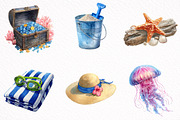 Whimsical Summer Clipart, an Illustration by DreamArtGraphic (Thumbnail 6 of 8)